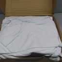 Amazon Basics 4 Piece Comfortable Cotton Jersey Bed Sheet Set, Includes Soft Flat and Fitted Sheets, Pillowcase, Queen, White, Solid