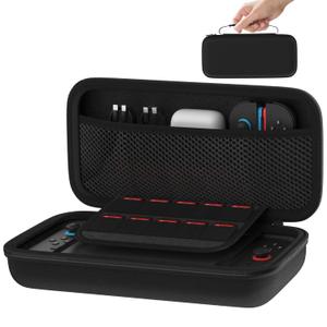 FANPL Case for Nintendo Switch 2 (2025) Accessories, Portable Hard Travel Cover with 10 Game Card Slots (Black)