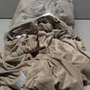 H.VERSAILTEX Sofa Cover 4 Piece T Cushion Sofa Slipcovers Thick Velvet Couch Cover Furniture Protector Stretch Sofa Covers for 3 Cushion Couch with 3 Individual T Cushion Covers Washable, Taupe, 3 Cushion Sofa