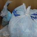 Bean Bag Filler - 5lbs Shredded Memory Foam Filling, High Density 3.12 lb/ft, Blue Pillow Stuffing for Bean Bag Chair, Couch Cushion, Dog Bed, Stuffed Animals, DIY, Non-Toxic & Hypoallergenic