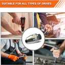 Damaged Bolt and Stud Extractor Tool, Grips and Removes 1/4-Inch to 1/2-Inch Studs, Broken Bolt and Stud Remover for Broken, Damaged, Rounded Off, Painted, and Rusted Tight Bolts