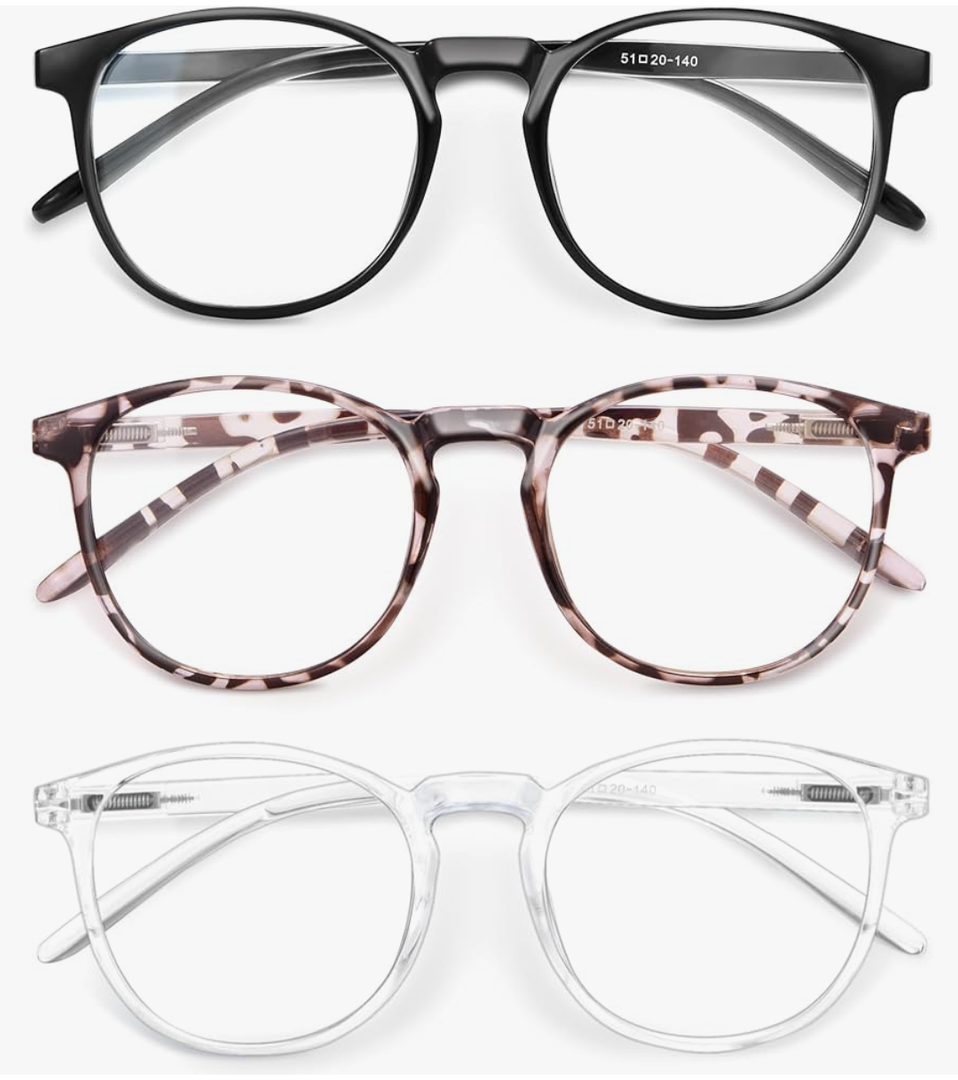 IBOANN Iconic Blue Light Glasses for Woman - Computer Glasses 99% Blue Light Blocking - Anti Eyestrain & UV Glare Protection