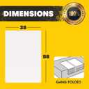 Aluf Plastics 55-60 Gallon 1.2 MIL Thick Clear Heavy Duty Trash Bags - 38" x 58" - Pack of 100 - For Recycling, Kitchen, Contractor, & Outdoor