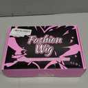 AISI HAIR Blonde Wig with Bangs Long Wavy Synthetic Wig for Women with Daily Party Use