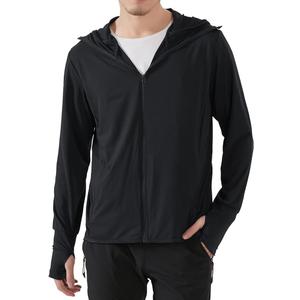 Locachy Men's UPF 50+ Sun Protection Outdoor Lightweight Full Zip Hoodie Jacket Long Sleeve Fishing Hiking Performance Shirt, Size S