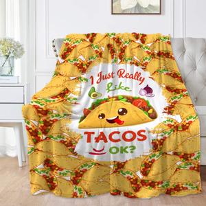 Taco Blanket for Girls Boys Just Girl Who Loves Tacos Blankets Tacos Gift for Kids Women Soft Lightweight Blanket t for Bed Couch S 40 * 50 In for Kids/Child
