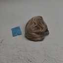 BLONDE UNICORN Ash Blonde Human Hair Wigs for Women,HD Lace Front Short Layered Wavy Bob Wig with Bangs 12 Inch