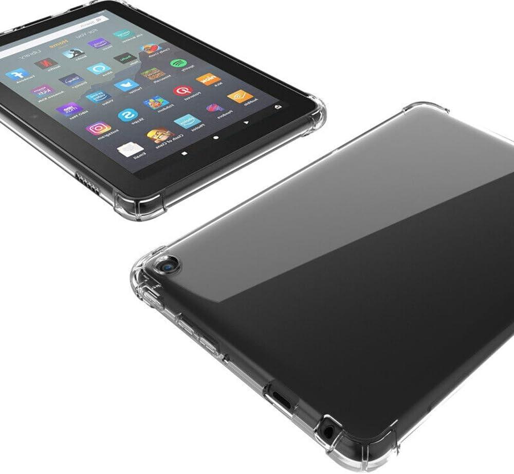 Clear Case for Amazon Kindle Fire HD8 10th/12th Gen (2020/2022 Release), Ultra Slim TPU Soft Transparent Cover for Kindle HD 8 Plus 10th/12th Gen