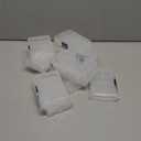 FWEEK 12 Pack 8 Grids Small Plastic Divider Organizer Box, Clear Bead Storage Container with Removable Dividers, Grid Compartment for Small Parts, Screw and Craft, 4.1"x 2.6"x 0.9"