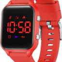 L LAVAREDO Kids Digital Watches for Boys Girls,Waterproof Sport Watch with Pedometer Stopwatch Vibration Alarm for Ages 5-13,No App Fitness Tracker Watch for Kids Teens Birthday Christmas Gifts