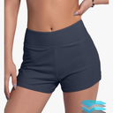 Beautikini Period Swimwear Menstrual Leakproof Swim Shorts Quick Dry 3" High Waisted Bathing Suit Bottoms for Girls Teens, Size S
