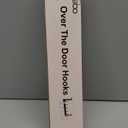 BOOMIBOO Over The Door Hooks, Sturdy Door Hanger, Towel Rack Towel Hooks for Bathroom 12 Hooks Large Over The Door for Bathroom, BedroomKitchen (Black)