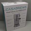 CASABREWS CM5418 Espresso Machine 20 Bar, Compact Espresso Maker with Steam Milk Frother, Stainless Steel Coffee Machine with 34oz Removable Water Tank for Cappuccino, Gift for Women or Men, Silver