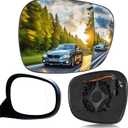 TOP-VIGOR 1-Pack Passenger Side Heated Mirror Glass Compatible with 2011 2012 2013 2014 BMW X3, Right Side View Convex Mirror with Backing Plate 51162991660