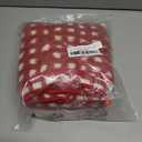 Women Checkered Sherpa Fleece Vest Zip Up Sleeveless Jacket (Medium)