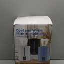 6L Humidifiers for Bedroom Large Room Home,Cool and Warm Humidifier for Baby and Plants Hot Mist Top Fill Desk Humidifier Oil Diffuser,Quiet,Auto Mode,360Nozzle-Midnight Black(2026 Upgraded)