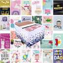 100 All Occasion Greeting Cards- 100 Eye Catching Designs with Organizer Box- Friendship /Anniversary Cards, BFF Cards, Thanks Cards, Wedding Cards & More- 4 x 6 with 100 Envelopes
