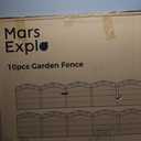 Mars Explo 10 Panels No Dig Decorative Outdoor Garden Fence, 32 in(H) X 23.6 ft(L) Animal Barrier Fencing, Rustproof Portable Fence, Temporary Dog Fence Outdoor for Yard, Outside, Backyard, Patio