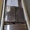 TVU 6-Tier Wooden Book Shelf, Floor-Standing Display Bookcase, 77.2" H x 31.5" W x 11" D Bookshelf, Farmhouse Style Book Case with Arched Base, Suitable for Living Room, Study, Office, Walnut