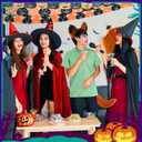 3 Pcs Men's Fox Cosplay Costume Set Includes Green Shirt Fur Fox Tail and Ears Headband for Summer Halloween Outfit (L)