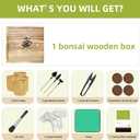 Bonsai Tree Growing Kit - All-in-One plant repotting mat Gardening Tools & User Manual, Unique Gift for Plant Lovers (Seeds Not Included)Gardening Gifts for Women Men Mom Father Birthday Thanksgiving