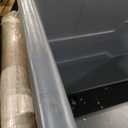 16 Bushel Plastic Bulk Box Truck, Steel Chassis Base, 1000 lbs. Capacity, 4" Non-Maring Rubber Casters, Gray, 42-3/5"L x 30" W x 35-3/5"H