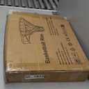 Basketball Rim, 18" Replacement Wall Mounted Outdoor Basketball Hoop, Heavy Duty Solid Steel, Double Spring Basketball Hoop Rim with All Weather Net for Indoor and Outdoor Hanging