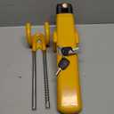 ZIMISI Car Steering Wheel Lock, Adjustable Length Heavy Duty Wheel Lock with 2 Keys, Double Hooks Security Anti-Theft Car Device for Most Cars, SUVs, Trucks, Pickups (Yellow)