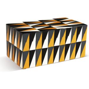 Handicrafts Home Large Decorative Storage Box with Lid, Keepsake Storage Box, Decorative Jewelry & Memory Box for Coffee Table, Shelf & Bedroom Decor, Puzzle Guild 10 x 5 x 5 (Multicolor Box)