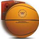 The Official Silent Basketball (Size 7)  Uncompressed Indoor Basketball for Quiet Dribbling  Grooved Airless Indoor Training PU Foam Basket Ball  Ready to Play for All Ages (29.5")