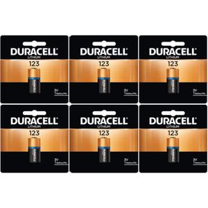 Duracell DL123ABU 3 Volt High Power Ultra Lithium Battery (Value Pack of 6)