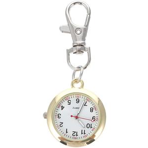 balacoo Pocket Watch Clip On, Pocket Watch with Key Buckle Portable Necklace Hanging Decorative