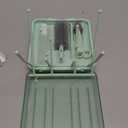 Bottle Brush Set -Baby Travel Essential-6 in 1 Bottle Cleaner Kit with Silicone Bottle Brush,Nipple Cleaner Brush,Straw Brush,Soap Dispenser,Storage Box,Bottle Drying Rack for Home and Travel(Green)