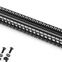 Cable Matters Rackmount or Wall Mount 1U 24 Port Keystone Patch Panel with Cable Management and Support Bar, 19-inch Blank Patch Panel for Keystone Jacks