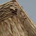 Water Hyacinth Tissue Box Cover Rectangular Decorative Woven Tissue Box Holder for Table Bathroom (10.2 x 6.1 x 4.7 inch)