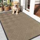 Front Door Mat 3'x5', Heavy Duty Non-Slip Indoor Outdoor Doormat