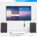 eSynic Portable Optical to 3.5mm/Aux Adapter-7 FT Long-192KHz DAC Converter-Metal Shell-Built in Amplifier Chip-Easy to Setup- from HDTV/Blu-Ray/Gaming Console to 3.5MM Audio Speaker & Headphone