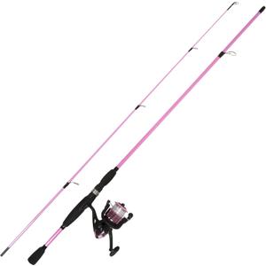 Wakeman Strike Series Fishing Rod and Reel Combo, Hot Pink, 78"