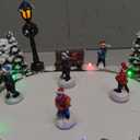 Christmas Village Tabletop Hockey Skating Rink - Animated Musical Pre-lit Winter Snow Village - Perfect Addition to Your Christmas Indoor Home Decorations - Great Centerpiece for Your Collection, 11.02 x 7.87 x 6.10