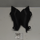 Gloss Black Mid-Frame Air Deflectors Heat Shield, Aluminum Engine Heat Deflectors Kit for 2009-2024 Harley Touring Street Glide Road Glide Electra Glide Road King Ultra Limited Tri Glide CVO