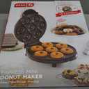 Dash Mini Donut Maker Machine for Kid-Friendly Breakfast, Snacks, Desserts & More with Non-stick Surface, Makes 7 Doughnuts, Donut Print (White)