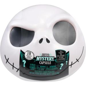 Disney Tim Burtons The Nightmare Before Christmas Jumbo Mystery Capsule, 10 Surprises Inside, Easter Basket Stuffers by Just Play