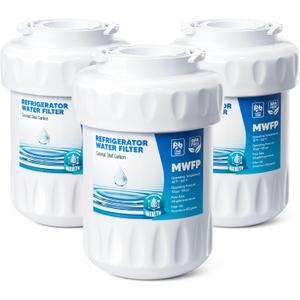 RWF0600A Water Filter, Fit for MWF GE Water Filter, GE MWF, SmartWater MWFP, MWFA, GWF, HDX FMG-1, WFC1201, RWF1060, 197D6321P006, Kenmore 9991, 3packs BY AVXBYR