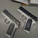 2 Pack Water Gun Squirt Guns for Kids - Mini Water Blaster Soaker 100cc Capacity Water Pistol Toys, Ideal Summer Gifts for Swimming Pool Beach Outdoor Water Toys for Boys Girls (Blue Gray)