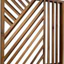 Musanpou Wooden Geometric Home Wall Decor Slatted Wood Design Wall SculptureSet of 3 Wood Wall Art decorateBoho Bathroom Bedroom Living Room rustic Home Decoration