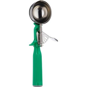 Vollrath 2-2/3 oz Stainless Steel Disher - Size 12,Green