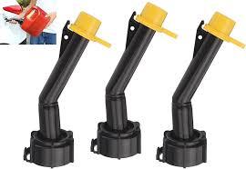 3 Pcs Fuel Gas Can Jug Spouts Nozzles & Rings & Caps for Blitz 900302 900092 900094 Old Style Easy to Install and Use for Fuel, Diesel, Kerosene, Gas, Water and 1-5 Gal Can