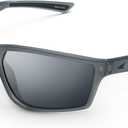 KastKing Osage Polarized Sport Sunglasses for Men and Women, Ideal for Driving Fishing Cycling Running, UV Protection (Frame: Smoke Crystal /Lens: Smoke)