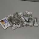 Ollny Christmas Curtain Lights 300 LED 9.8 FTx9.8 FT, Outdoor Waterproof Curtain String Lights with Remote Timer 8 Modes, USB Waterfall Window Lights for Wall Backdrop Home Decorations (Warm White)