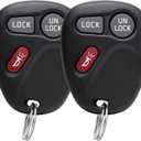 2 Pack Keyless Entry Key Fob Car Remote Replacement fit for 1998 1999 2000 2001 2002 Chevrolet Chevy Silverado Suburban GMC Sonoma Sierra Yukon with KOBUT1BT 15732803 (315MHz)